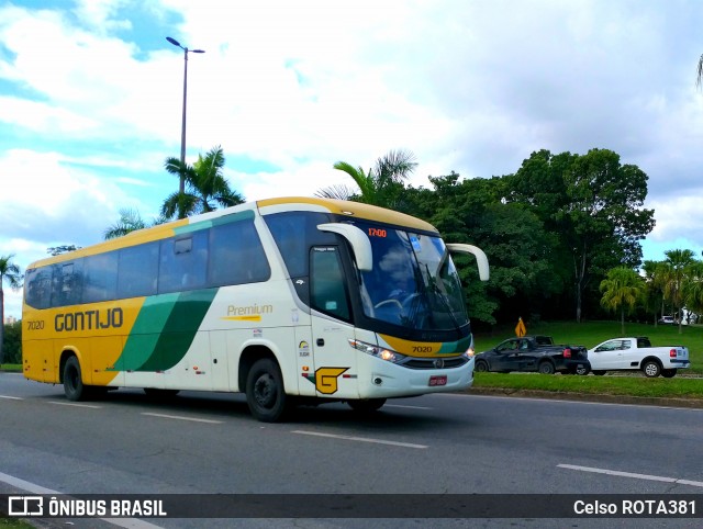 Empresa Gontijo de Transportes 7020 na cidade de Ipatinga, Minas Gerais, Brasil, por Celso ROTA381. ID da foto: 12017156.