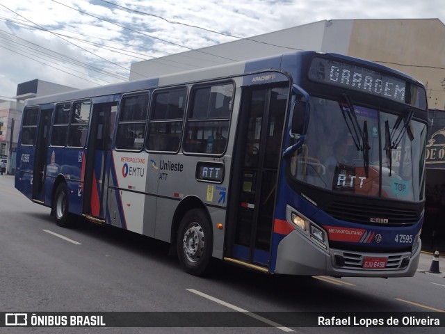 ATT - Alto Tietê Transportes 47.595 na cidade de Mogi das Cruzes, São Paulo, Brasil, por Rafael Lopes de Oliveira. Número da foto: #12016275.