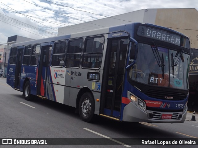 ATT - Alto Tietê Transportes 47.595 na cidade de Mogi das Cruzes, São Paulo, Brasil, por Rafael Lopes de Oliveira. ID da foto: 12016275.