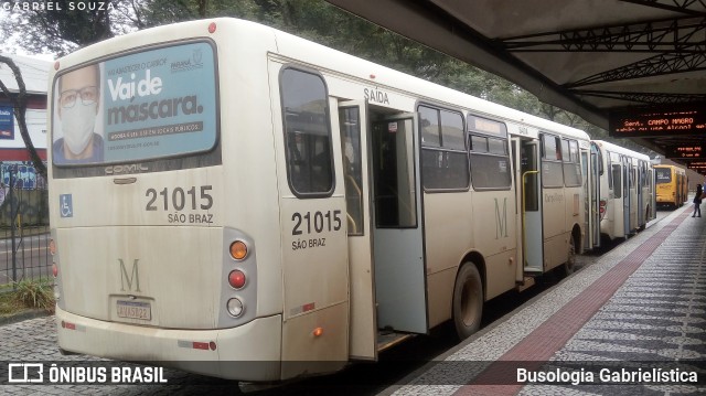 Auto Viação São Braz 21015 na cidade de Curitiba, Paraná, Brasil, por Busologia Gabrielística. ID da foto: 12016616.