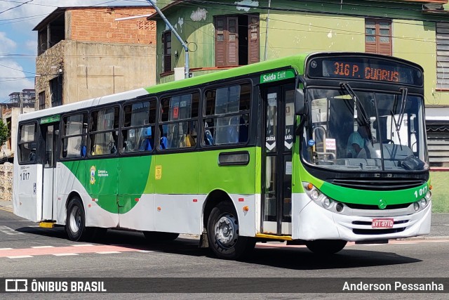 Viação Jacarandá de Campos 1 017 na cidade de Campos dos Goytacazes, Rio de Janeiro, Brasil, por Anderson Pessanha. ID da foto: 12016078.