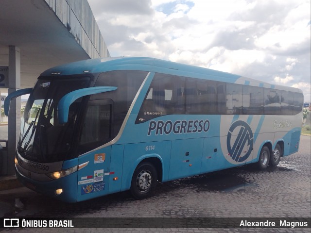 Auto Viação Progresso 6114 na cidade de Arcoverde, Pernambuco, Brasil, por Alexandre  Magnus. Número da foto: #12018141.