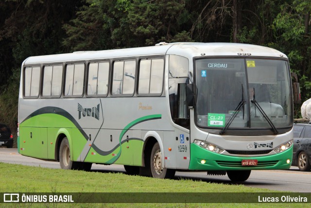 Turin Transportes 1250 na cidade de Conselheiro Lafaiete, Minas Gerais, Brasil, por Lucas Oliveira. ID da foto: 12019097.