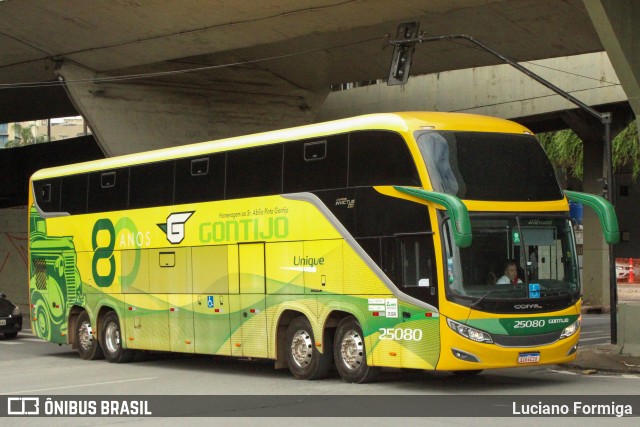 Empresa Gontijo de Transportes 25080 na cidade de Belo Horizonte, Minas Gerais, Brasil, por Luciano Formiga. ID da foto: 12019419.