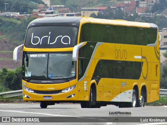 Brisa Ônibus 23305 na cidade de Juiz de Fora, Minas Gerais, Brasil, por Luiz Krolman. ID da foto: 12019971.