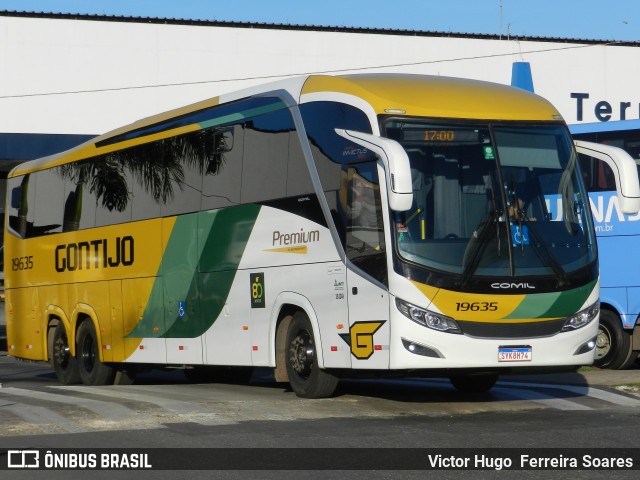 Empresa Gontijo de Transportes 19635 na cidade de Goiânia, Goiás, Brasil, por Victor Hugo  Ferreira Soares. Número da foto: #12019785.