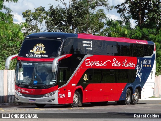 Expresso São Luiz 10190 na cidade de Brasília, Distrito Federal, Brasil, por Rafael Caldas. ID da foto: 12019567.