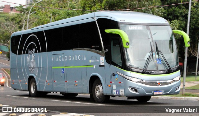 Viação Garcia 82126 na cidade de Foz do Iguaçu, Paraná, Brasil, por Vagner Valani. Número da foto: #12022041.