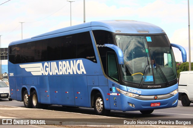 Viação Águia Branca 25840 na cidade de São Paulo, São Paulo, Brasil, por Paulo Henrique Pereira Borges. Número da foto: #12022092.