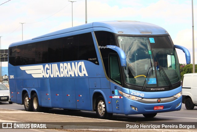 Viação Águia Branca 25840 na cidade de São Paulo, São Paulo, Brasil, por Paulo Henrique Pereira Borges. ID da foto: 12022092.