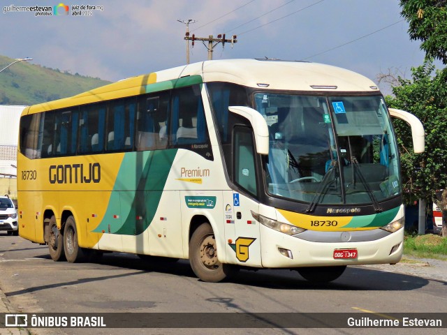 Empresa Gontijo de Transportes 18730 na cidade de Juiz de Fora, Minas Gerais, Brasil, por Guilherme Estevan. ID da foto: 12023067.