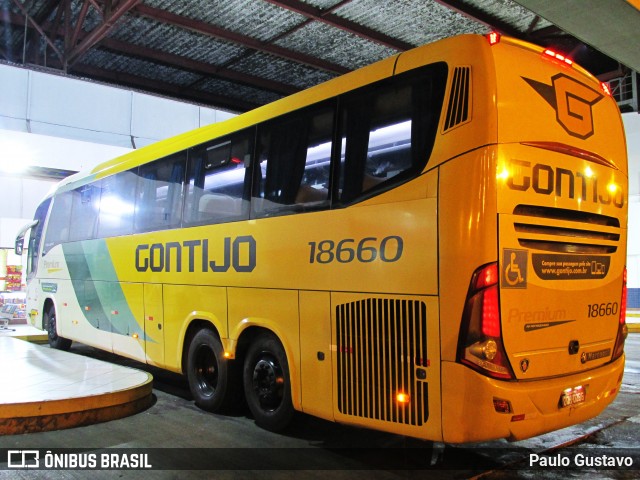 Empresa Gontijo de Transportes 18660 na cidade de Goiânia, Goiás, Brasil, por Paulo Gustavo. Número da foto: #12022990.