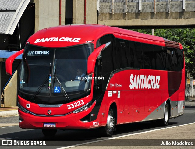 Viação Santa Cruz 33223 na cidade de Campinas, São Paulo, Brasil, por Julio Medeiros. Número da foto: #12021630.