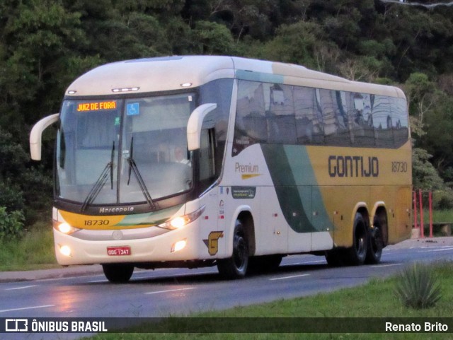 Empresa Gontijo de Transportes 18730 na cidade de Juiz de Fora, Minas Gerais, Brasil, por Renato Brito. ID da foto: 12021448.