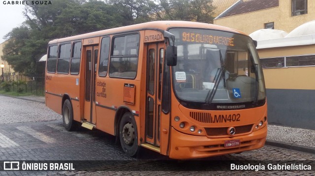 Auto Viação Mercês MN402 na cidade de Curitiba, Paraná, Brasil, por Busologia Gabrielística. Número da foto: #12023272.