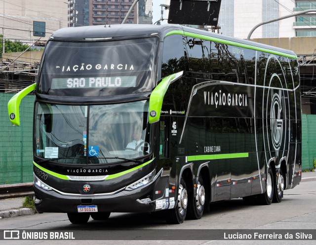 Viação Garcia 98020 na cidade de São Paulo, São Paulo, Brasil, por Luciano Ferreira da Silva. ID da foto: 12025035.