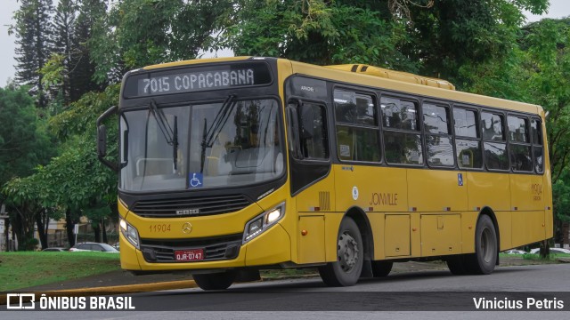 Gidion Transporte e Turismo 11904 na cidade de Joinville, Santa Catarina, Brasil, por Vinicius Petris. ID da foto: 12024580.