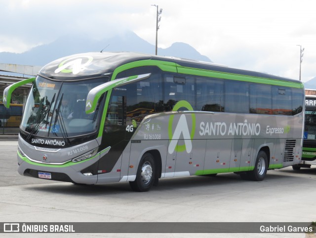 Transportes Santo Antônio RJ 161.008 na cidade de Rio de Janeiro, Rio de Janeiro, Brasil, por Gabriel Garves. ID da foto: 12023981.