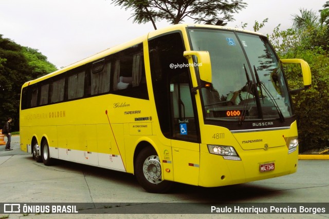 Viação Itapemirim 48111 na cidade de São Paulo, São Paulo, Brasil, por Paulo Henrique Pereira Borges. Número da foto: #12024634.