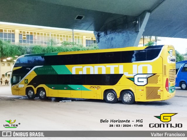 Empresa Gontijo de Transportes 25025 na cidade de Belo Horizonte, Minas Gerais, Brasil, por Valter Francisco. Número da foto: #12023230.