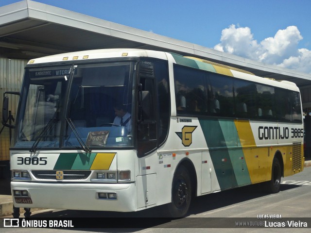 Empresa Gontijo de Transportes 3885 na cidade de Belo Horizonte, Minas Gerais, Brasil, por Lucas Vieira. ID da foto: 12024062.