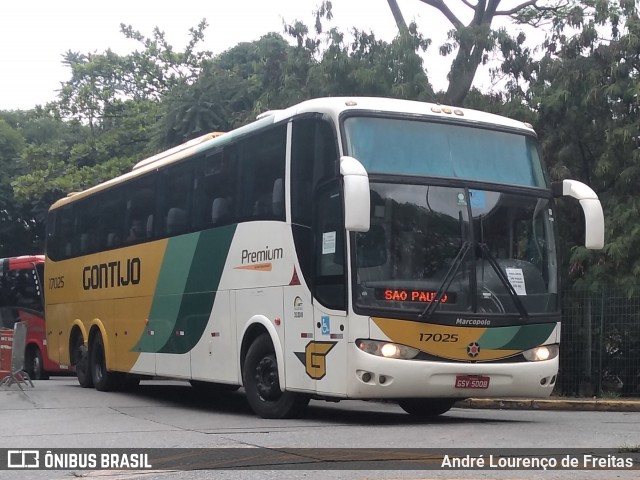 Empresa Gontijo de Transportes 17025 na cidade de São Paulo, São Paulo, Brasil, por André Lourenço de Freitas. ID da foto: 12023805.