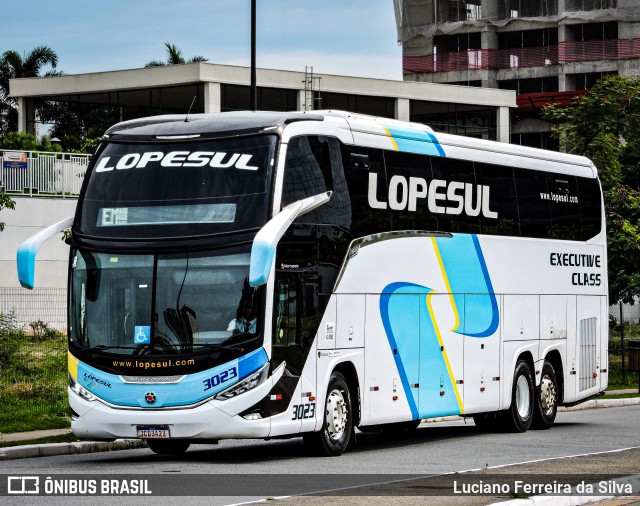 LopeSul Transportes - Lopes e Oliveira Transportes e Turismo - Lopes Sul 3023 na cidade de São Paulo, São Paulo, Brasil, por Luciano Ferreira da Silva. Número da foto: #12025019.