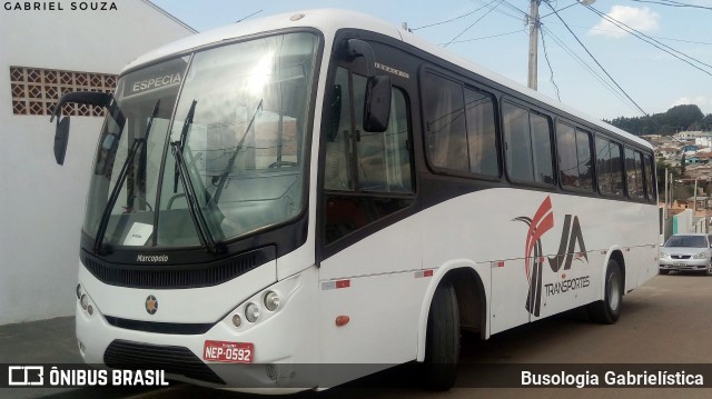 JA Transportes  na cidade de Castro, Paraná, Brasil, por Busologia Gabrielística. ID da foto: 12027813.