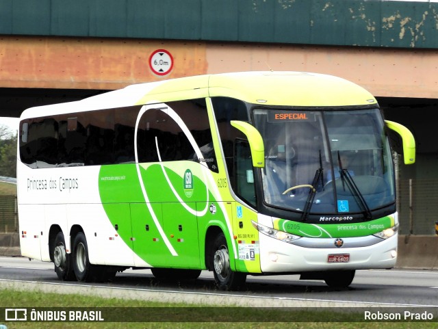 Expresso Princesa dos Campos 6205 na cidade de São José dos Campos, São Paulo, Brasil, por Robson Prado. ID da foto: 12026715.