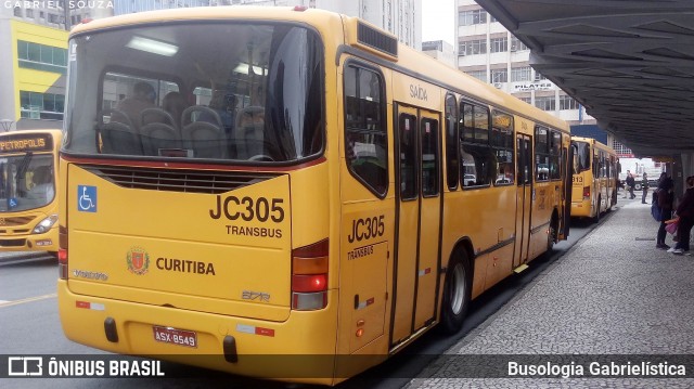 Expresso Azul JC305 na cidade de Curitiba, Paraná, Brasil, por Busologia Gabrielística. ID da foto: 12027752.