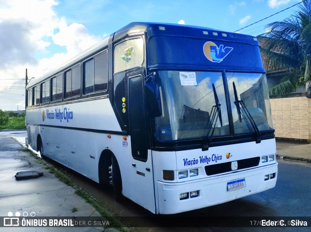 Viação Velho Chico 1210 na cidade de Aracaju, Sergipe, Brasil, por Eder C.  Silva. ID da foto: 12025774.