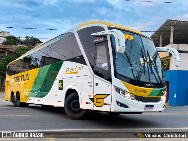 Empresa Gontijo de Transportes 19740 na cidade de Piúma, Espírito Santo, Brasil, por Vinícius  Christófori. Número da foto: #12025551.