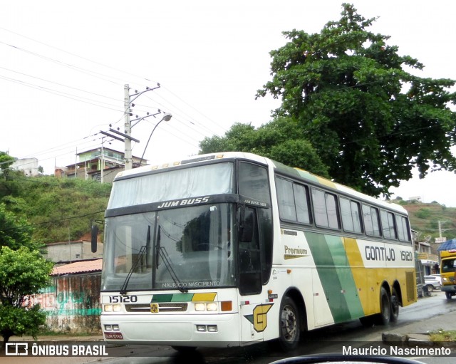 Empresa Gontijo de Transportes 15120 na cidade de Teófilo Otoni, Minas Gerais, Brasil, por Maurício Nascimento. ID da foto: 12025414.