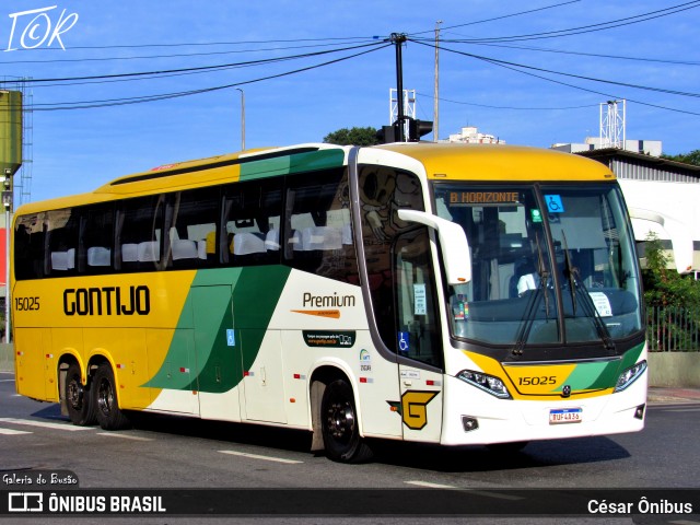 Empresa Gontijo de Transportes 15025 na cidade de Belo Horizonte, Minas Gerais, Brasil, por César Ônibus. ID da foto: 12027000.