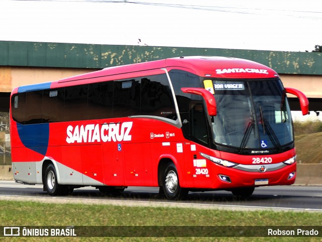 Viação Santa Cruz 28420 na cidade de São José dos Campos, São Paulo, Brasil, por Robson Prado. ID da foto: 12027836.