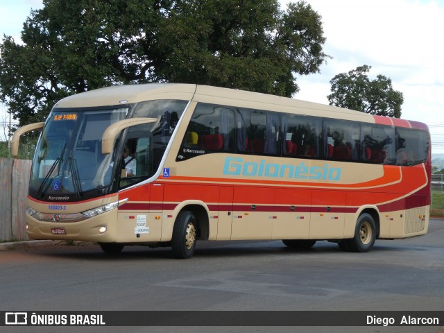 Auto Viação Goianésia 165003-3 na cidade de Brasília, Distrito Federal, Brasil, por Diego Alarcon. ID da foto: 12029319.