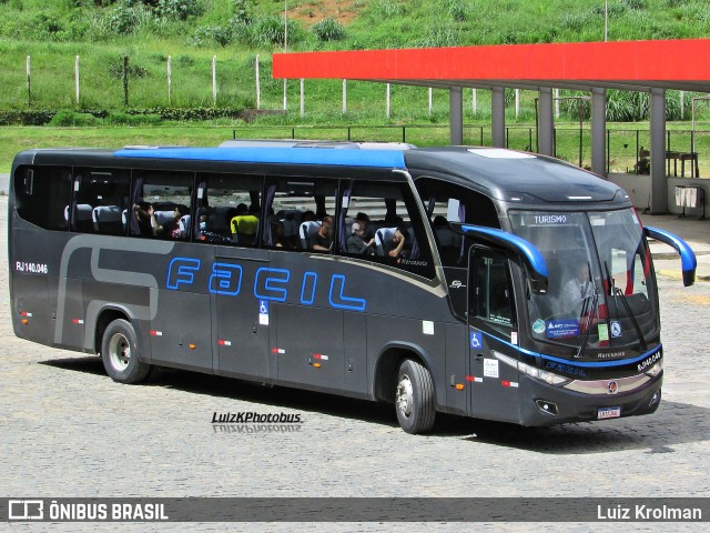 Fácil Transportes e Turismo RJ 140.046 na cidade de Juiz de Fora, Minas Gerais, Brasil, por Luiz Krolman. ID da foto: 12029039.