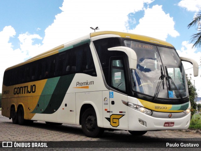 Empresa Gontijo de Transportes 18500 na cidade de Uberlândia, Minas Gerais, Brasil, por Paulo Gustavo. ID da foto: 12030564.