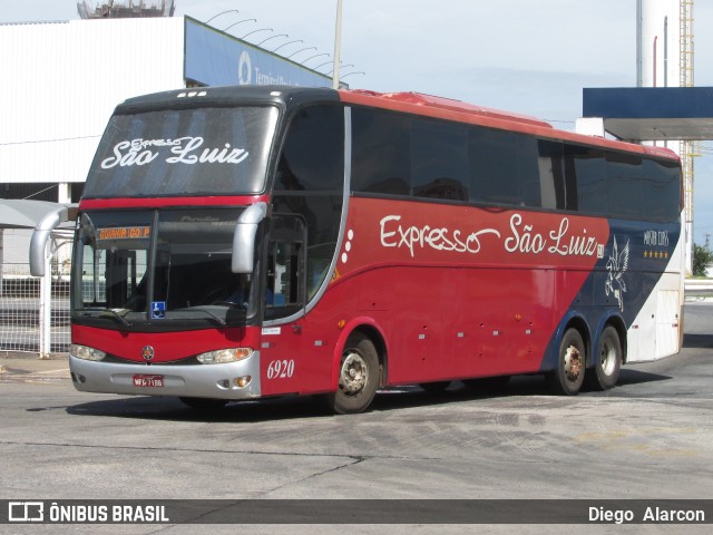 Expresso São Luiz 6920 na cidade de Goiânia, Goiás, Brasil, por Diego Alarcon. ID da foto: 12029465.