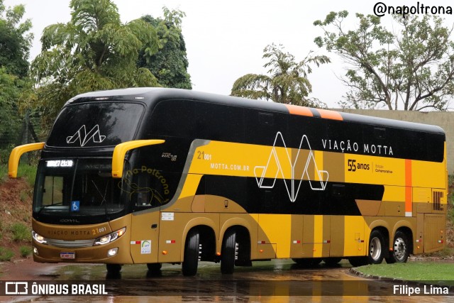 Viação Motta 21001 na cidade de Campo Grande, Mato Grosso do Sul, Brasil, por Filipe Lima. Número da foto: #12030548.
