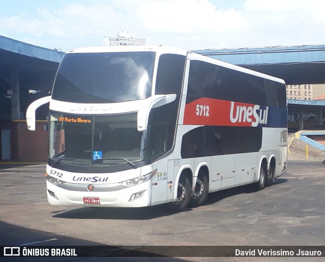 Unesul de Transportes 5712 na cidade de Porto Alegre, Rio Grande do Sul, Brasil, por David Verissimo Jsauro. Número da foto: #12028058.