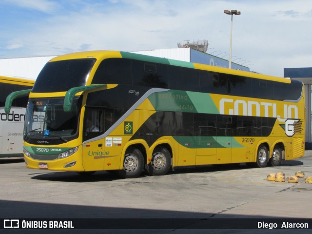 Empresa Gontijo de Transportes 25070 na cidade de Goiânia, Goiás, Brasil, por Diego Alarcon. Número da foto: #12029449.