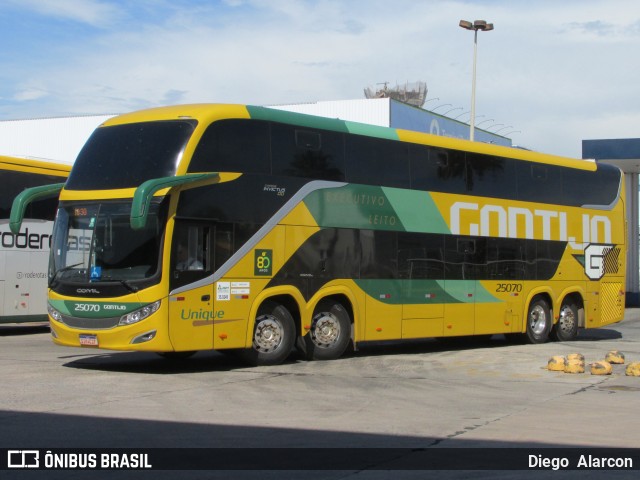 Empresa Gontijo de Transportes 25070 na cidade de Goiânia, Goiás, Brasil, por Diego  Alarcon. ID da foto: 12029449.