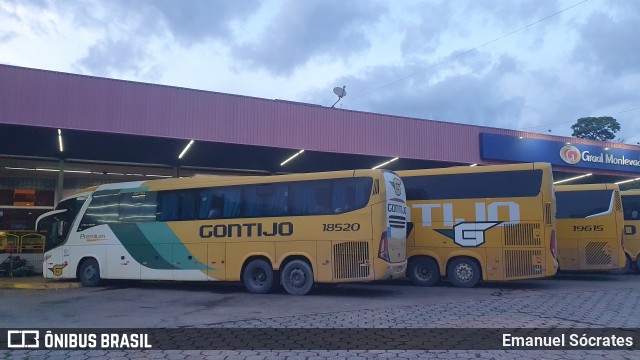 Empresa Gontijo de Transportes 18520 na cidade de João Monlevade, Minas Gerais, Brasil, por Emanuel Sócrates. ID da foto: 12031075.