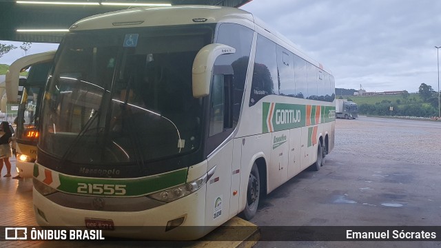 Empresa Gontijo de Transportes 21555 na cidade de João Monlevade, Minas Gerais, Brasil, por Emanuel Sócrates. ID da foto: 12033583.