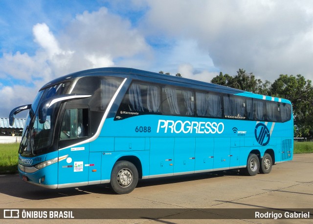 Auto Viação Progresso 6088 na cidade de Natal, Rio Grande do Norte, Brasil, por Rodrigo Gabriel. ID da foto: 12033323.