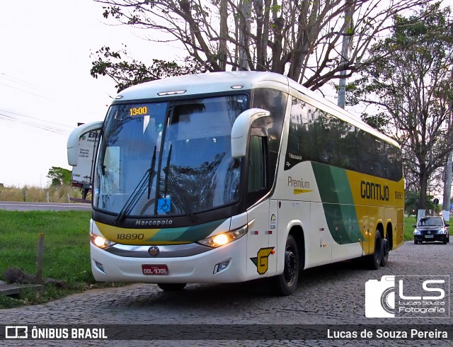 Empresa Gontijo de Transportes 18890 na cidade de Campos dos Goytacazes, Rio de Janeiro, Brasil, por Lucas de Souza Pereira. ID da foto: 12032532.