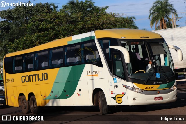 Empresa Gontijo de Transportes 21330 na cidade de Campo Grande, Mato Grosso do Sul, Brasil, por Filipe Lima. Número da foto: #12033085.