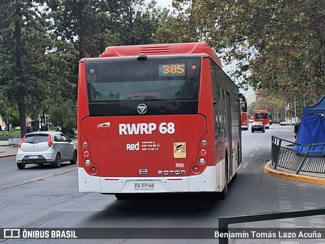 Buses Vule 2082 na cidade de Santiago, Santiago, Metropolitana de Santiago, Chile, por Benjamín Tomás Lazo Acuña. ID da foto: 12030740.