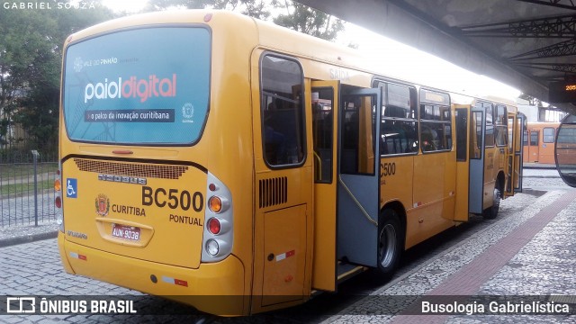 Transporte Coletivo Glória BC500 na cidade de Curitiba, Paraná, Brasil, por Busologia Gabrielística. ID da foto: 12032453.